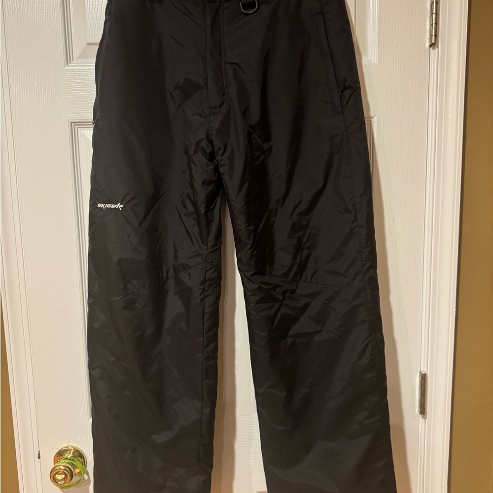 Men’s Ski Gear Black Insulated Ski Pants